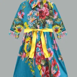 A.T.U.N. Kids Multicolor Floral Print Full Sleeves Dress-image-93