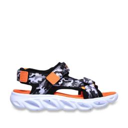 Skechers Boys HYPNO-SPLASH - SUN BREAKS Black Grey Orange Lifestyle Sandals-image-73