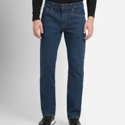Jack & Jones Dark Blue Regular Fit Lightly Washed Jeans-picture-48