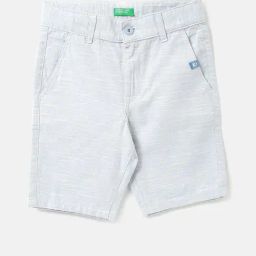 United Colors of Benetton Kids Blue Self Design Shorts-image-57