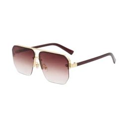 Ted Smith Brown Aviator UV Protection Unisex Sunglasses-image-44