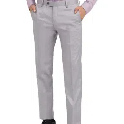 Arrow Grey Regular Fit Trousers-picture-19