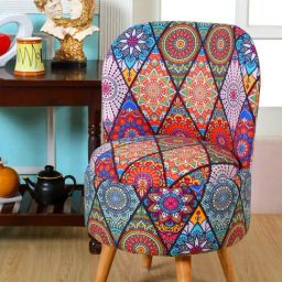 Shadowkart Big Diamond Wood Printed Chair-image-73