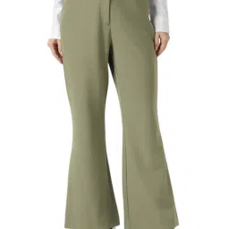 Van Heusen Green Regular Fit Trousers-image-34