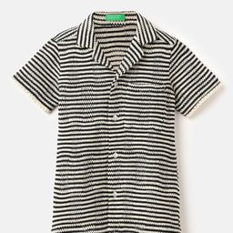 United Colors of Benetton Boys Horizontal Stripes Striped Casual Shirt-picture-39