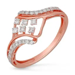 Malabar Gold and Diamonds 18k IGI Certified Diamond Rose Gold Ring for Women-picture-7