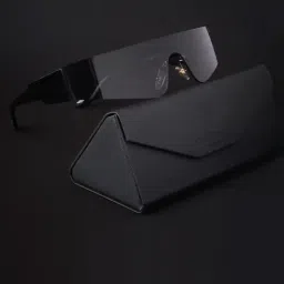 Voyage Black Wraparound UV Protection Unisex Sunglasses-image-65