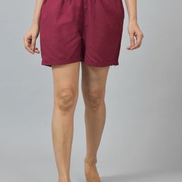 Suha Women Mid Rise Loose Fit Regular Shorts-image-95