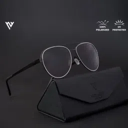 Voyage Green Aviator Polarised and UV Protected Lens Unisex Sunglasses-image-61