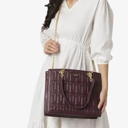 Lavie Luxe Wine LX Diobox25 Md Satchel Handbag-picture-9