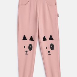 Yuvraah Kids Unisex Pink Printed Joggers-image-69