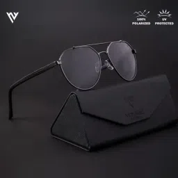 Voyage Green Aviator Polarised and UV Protected Lens Unisex Sunglasses-image-62