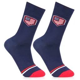 Bonjour Men Patterned Calf Length Socks-21