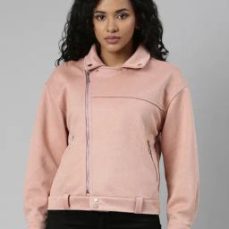 SHOWOFF Peach Suede Regular Fit Tailored Jacket-picture-21