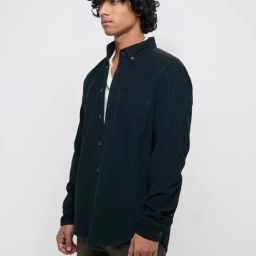 WES Casuals by Westside Dark Green Relaxed-Fit Cotton Shirt-image-94