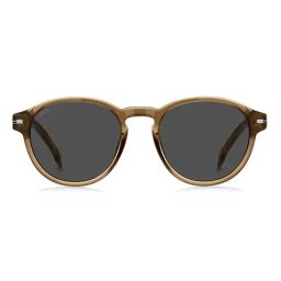 Hugo Boss Grey Round Sunglasses for Men-image-16