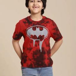 Kidsville Batman Printed Regular Fit Multicolor T-Shirt For Boys-image-73
