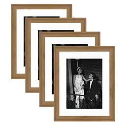 Art Street Brown & White 2 to 4 Pieces Wood Wall Photo Frames-11