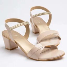 Shoetopia Kids Beige Ankle Strap Sandals-48