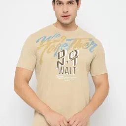 Duke Beige Slim Fit Printed T-Shirt-picture-37
