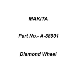 Makita Segmented Eco Dry Diamond Wheel Size 125 mm, Part No A-88901-41
