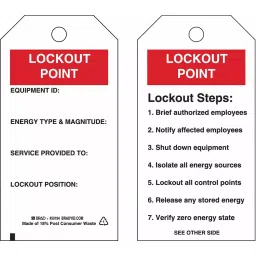 BRADY Lockout Sign Tag Polyester, 15Y683-image-8