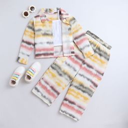 taffykids Girls Printed Cargo Top with Trousers-image-70