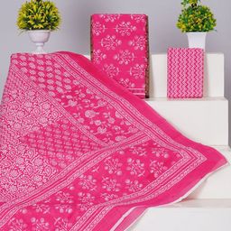 Shivanya Handicrafts Floral Printed Pure Cotton Unstitched Dress Material-17