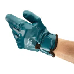 Ansell ActivArmr 07-112 Blue Cotton Anti-Vibration Heavy Handling Gloves Size 10 Nitrile Coating, 7112110 (1 Pair)-picture-47