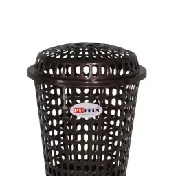 Puffin 40 L Chocolate Plastic Bucket Bin 1 Pc-31