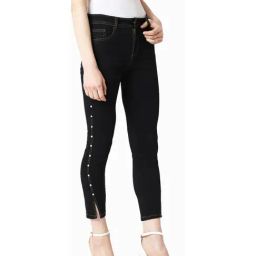 Miss Chase Black Embellished Jeans-image-84