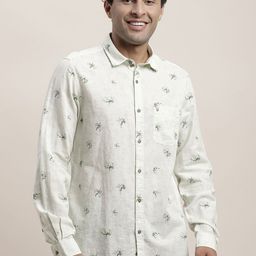 Turtle Men Relaxed Slim Fit Opaque Checked Casual Shirt-image-43