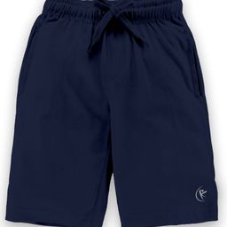 Kiddopanti Solid  Knee Length Shorts  - Navy Blue-image-72