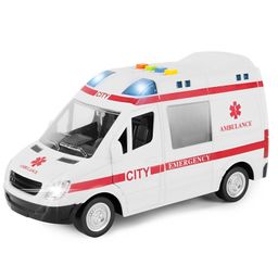 Smartcraft Ambulance Toy-Friction Control - White-16