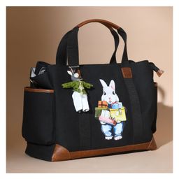 Muffa Baby Bunny Printed Diaper Bag Black I-picture-22