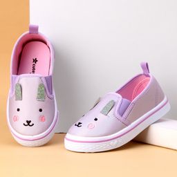 Cute Walk by Babyhug Slip on Casual Shoes with Kitty Print- Purple-image-15