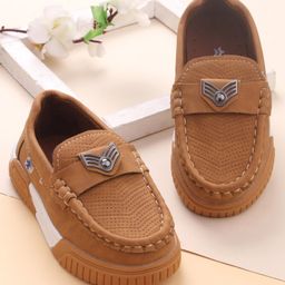 Cute Walk by Babyhug Slip On Loafers - Brown-image-36