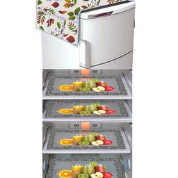 Dakshya Industries Fridge Top Cover and Fridge Mat Combo Set of 5-picture-30
