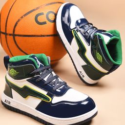 KATS Colour Blocked Lace Up Shoes - Green-image-38