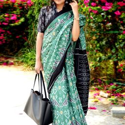 Mitera Floral Ikat Saree-picture-30