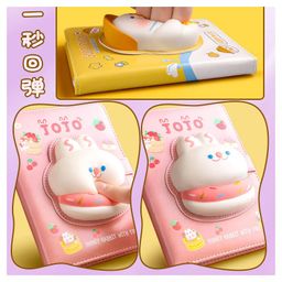 Yamama Stylish 3D Squishy Soft  Destress Diary With Colorful Printed Pages (Color May Vary) image 3