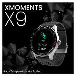 XTOUCH Smart Watch On Display Message & Calling Notification Thermometer and Sleep Monitor - Black image 5
