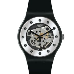 Swatch Silver Glam Unisex Dial & Ceramic Straps Analogue Watch SO29B109-image-22