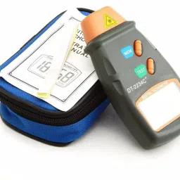 true sense Digital LCD Laser Non Contact Photo Tachometer DT-2234C+ RPM Measurer Non Magnetic With 2.5~99999 RPM Rating Tachometer Testing Gauge Speed Meter Tester + Carry Box + Reflective Tape Photoelectric Speedometer High Quality Digital Laser Tachometer, Speed Tester , Tachometer Black , Tachometer Digital , Tachometer Meter , Tachometer High Quality Digital Laser Tachometer DT-2234C+ Non-magnetic Engineer's Precision Level image 3