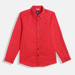 Allen Solly Junior Boys Sport Micro Ditsy Printed Casual Shirt-image-22