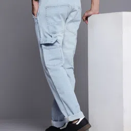 Allen Solly Men Classic Straight Fit Mid-Rise Light Fade Stretchable Jeans-picture-15