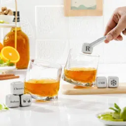 Personalized Reusable Ice Cube And Glass Combo-37