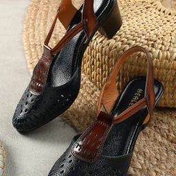 Liberty Women's Navy Blue Sling Back Sandals-picture-28