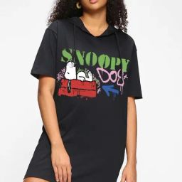 Bewakoof Black Printed Straight Dress-image-33