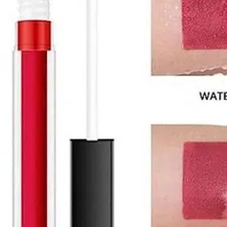 SUNISA Set Of 2 In 1 Long Lasting Mini Matte Liquid Lipsticks - 9 ml Each- Red & Pink image 3